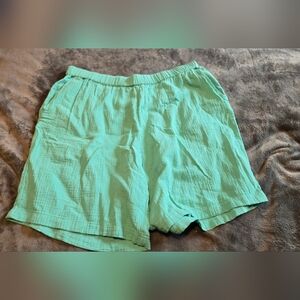 Coldwater Creek Gauze 11" Shorts (Size PL)